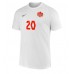 Kanada Jonathan David #20 Borta Kläder VM 2022 Kortärmad